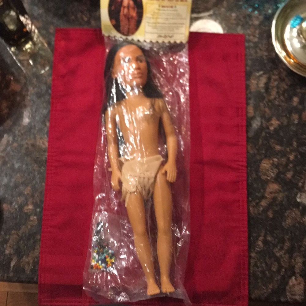 Fibre Craft 1995  Chief Doll 15" Plus Beading Kit